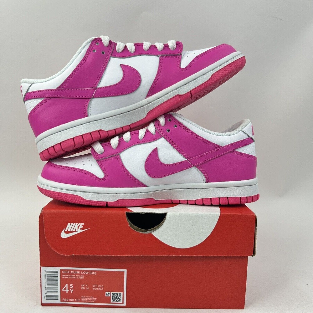 Nike Shoes Dunk Low GS “Laser Fuchsia/Barbie” 2024 - Picture 3 of 5